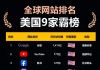 全球网站访问量排名，美国9家霸榜！