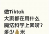 做Tiktok  大家都在用什么魔法科学上网呀？  多少💰米一个月呀？