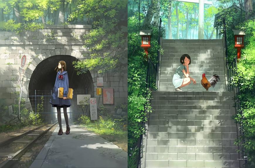 游戏场景的元老级大神l吉田诚治治愈系插画.jpg