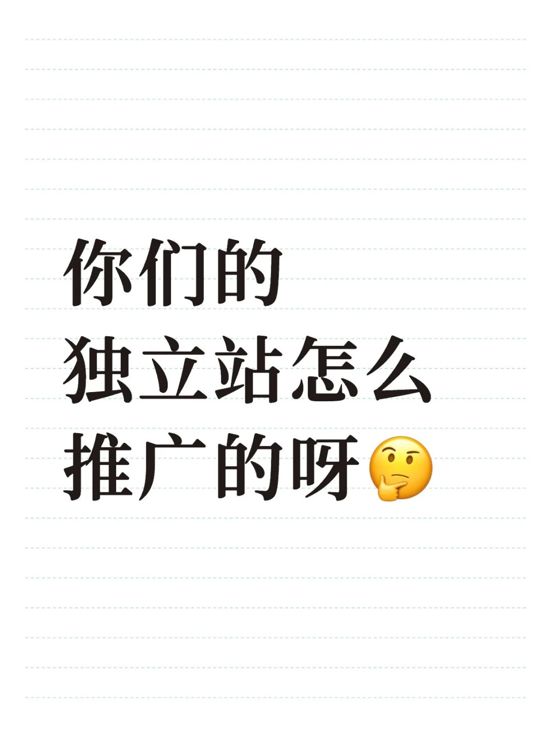 你们的独立站怎么推广的呀.jpg