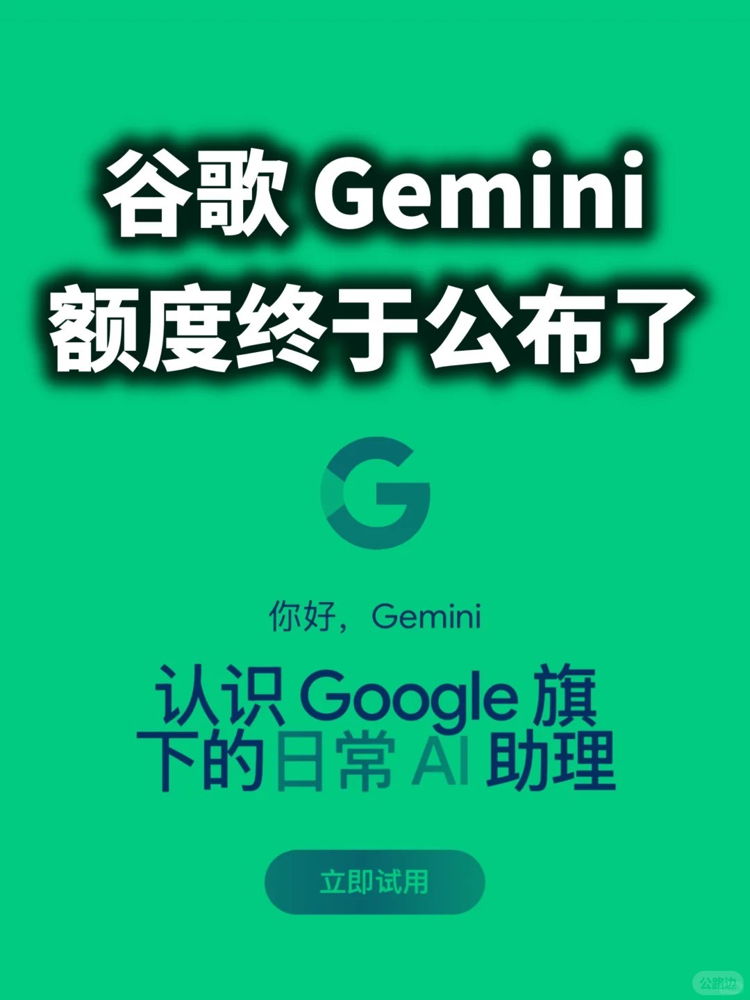 谷歌人工智能Gemini的具体额度公布了.jpg