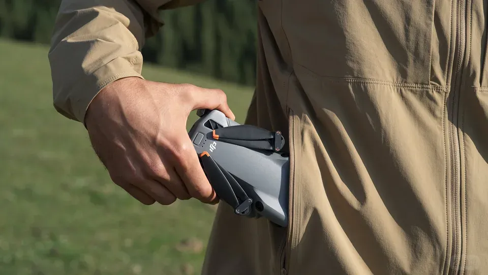 The Mini 5 Pro fits in large pockets..jpg