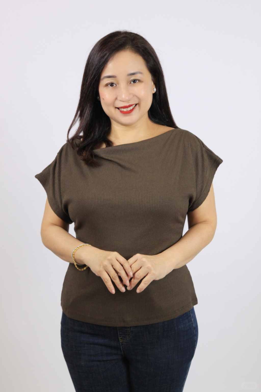 Elegant Draped Neck Blouse (2).jpg