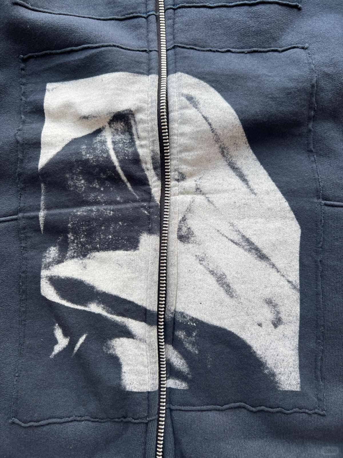 Madonna printed zip up hoodie with adhesive tape (4).jpg