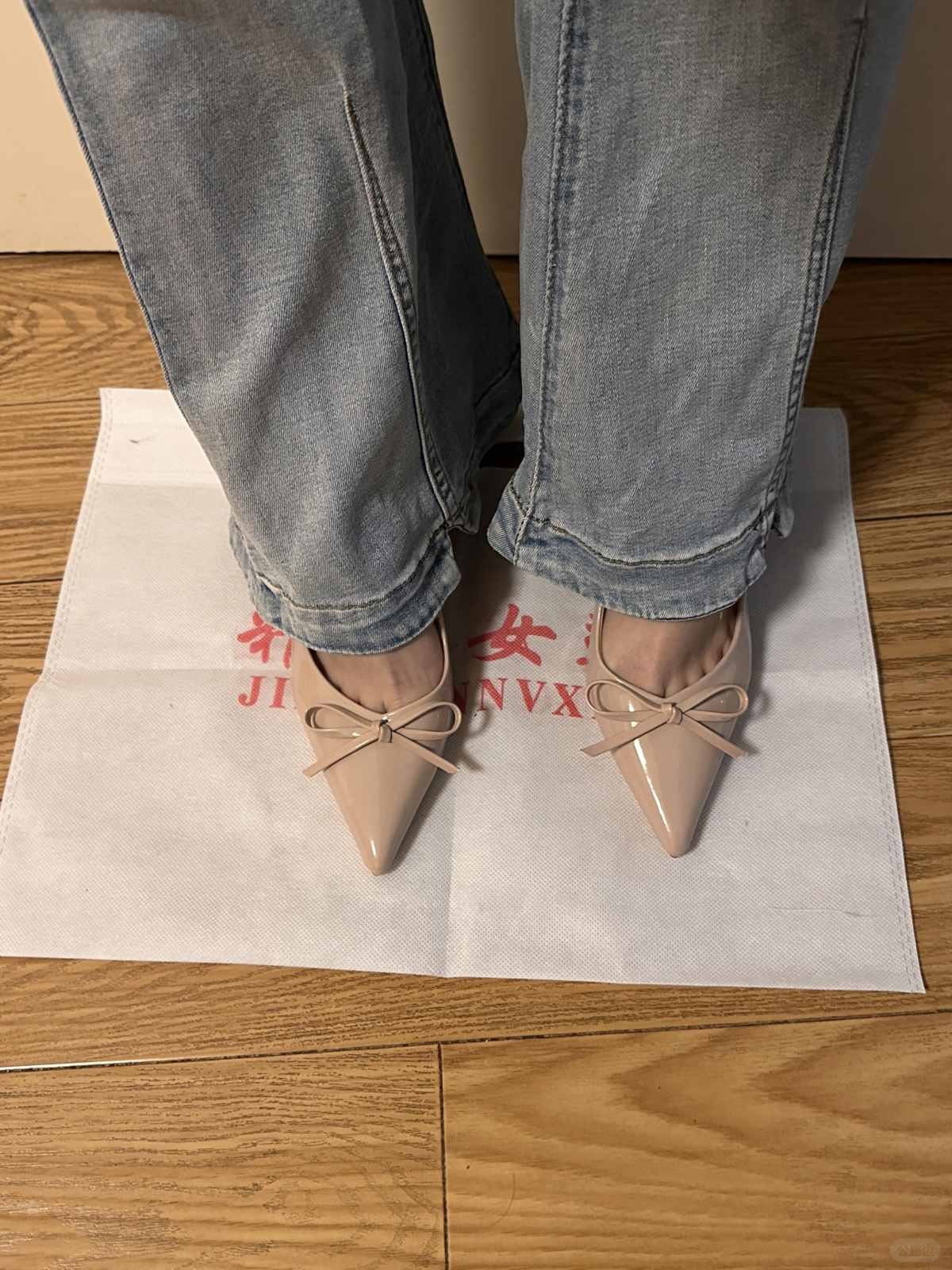 Real evaluation of 8cm temperament nude colored high heels (2).jpg