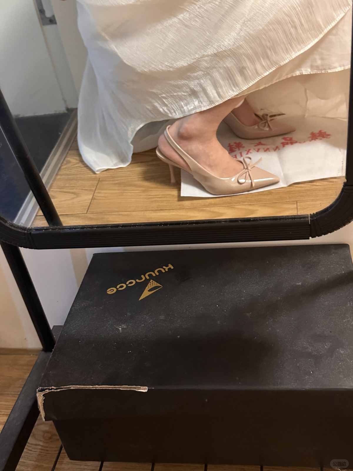Real evaluation of 8cm temperament nude colored high heels (5).jpg