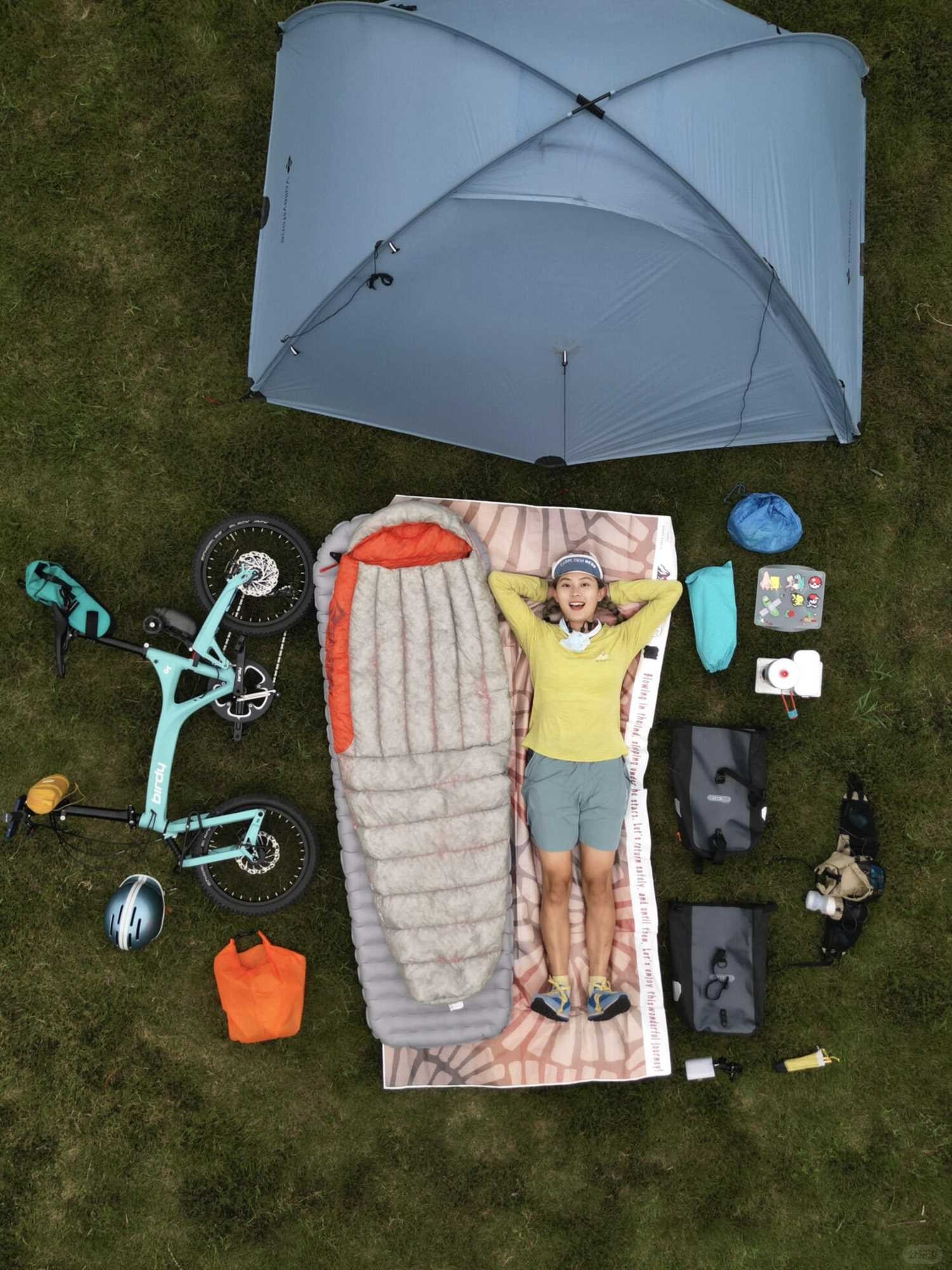 Lightweight cycling camping equipment.jpg