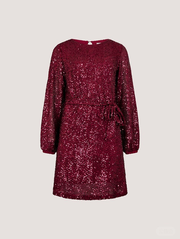 Chevron Sequin Belted Mini Dress (3).jpg