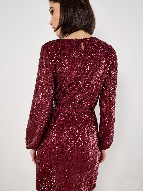 Chevron Sequin Belted Mini Dress (7).jpg