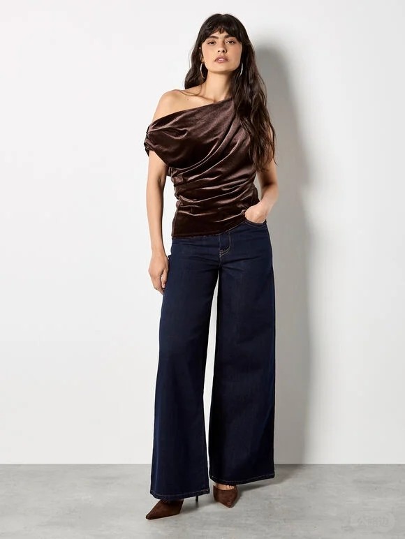 Draped One-Shoulder Asymmetric Velvet Top (4).jpg