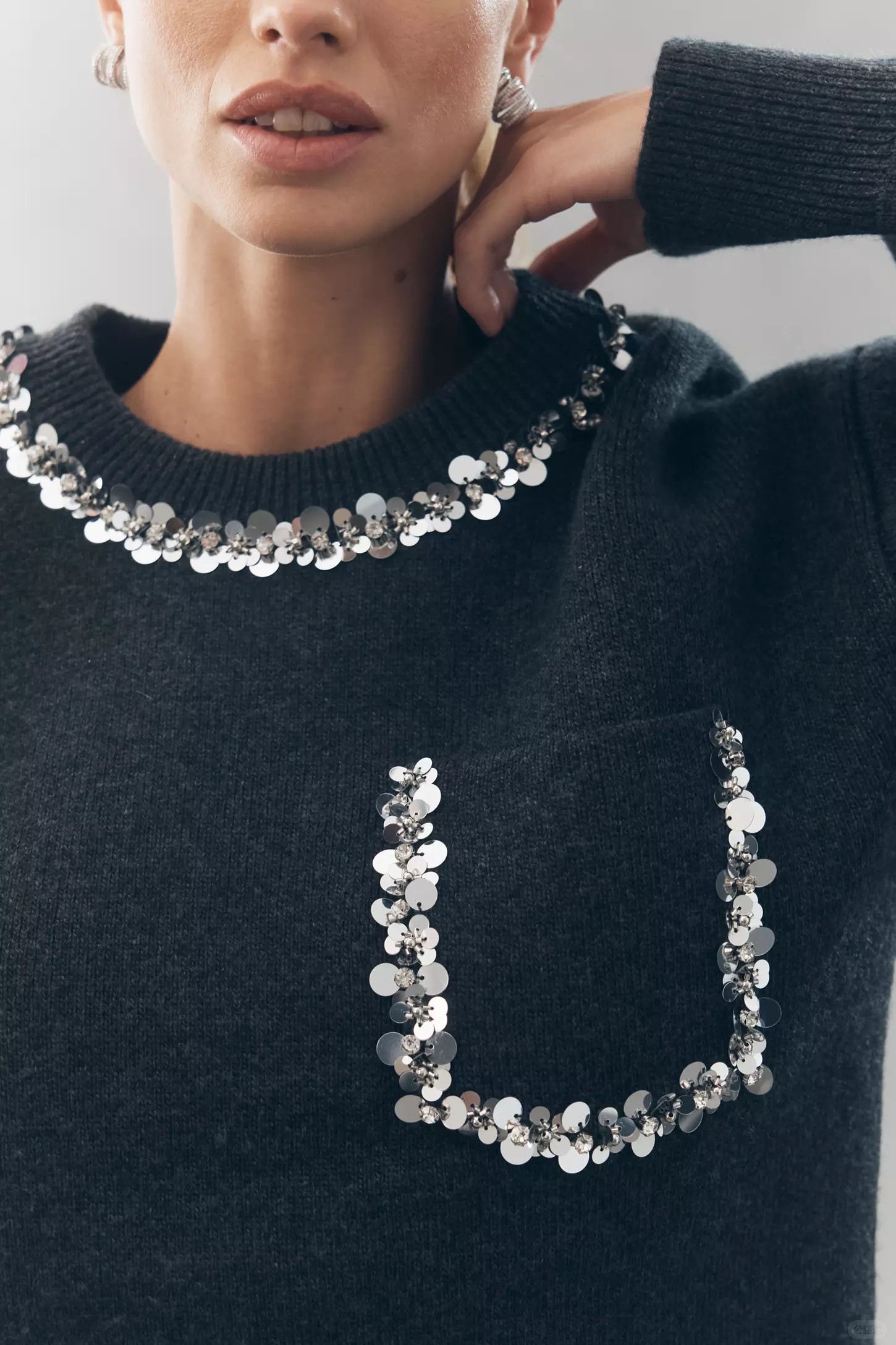 Endless Rose Crew-Neck Embellished Pocket Sweater (4).jpeg