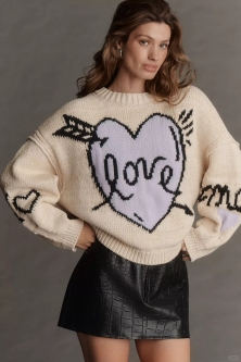 Maeve Lovestruck Long-Sleeve Crewneck Sweater: The Ultimate Blend of Comfort, Style, and Everyday Elegance