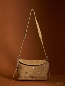 Apricot’s Eyelet Detail Suede Crossbody Bag: The Timeless Leather Staple I Reach for Every Day
