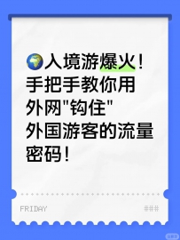 入境游爆火！手把手教你“外网”引流