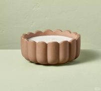 6 Wick Ceramic Scalloped Rim Jar Candle 42oz - Hearth & Hand™ with Magnolia