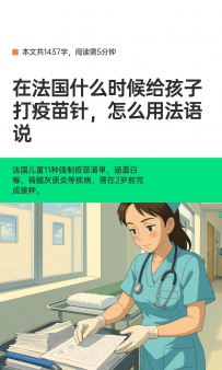 When to vaccinate children in France and how to use French